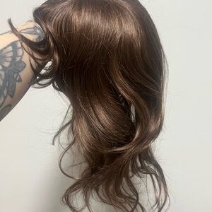 Natural Chestnut Brown Women’s Hairpiece - Stylish Soft Waves